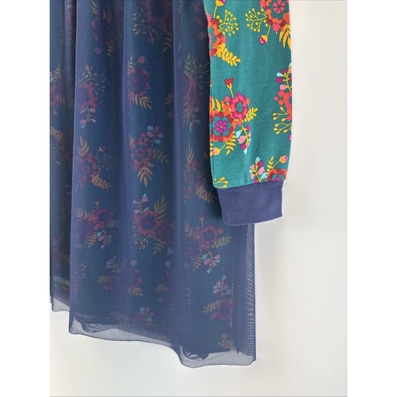 Matilda Jane Time To Dance Dress Long Sleeve Floral Chiffon Overlay Girls 10 - Picture 2 of 10